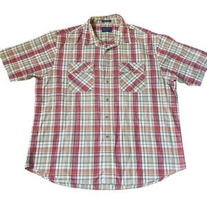 Pendleton Hiker Shirt Mens XXL Multicolor Shirt Sleeve Button Up Plaid
